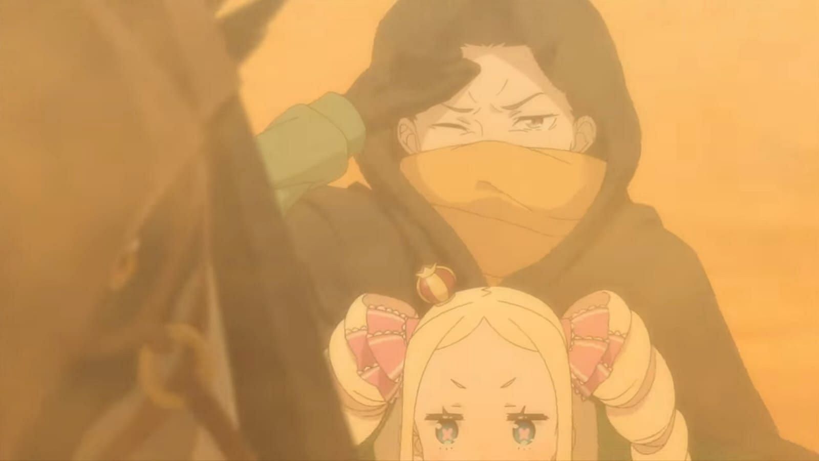 Subaru and Beatrice, as seen in the trailer (Image via White Fox)